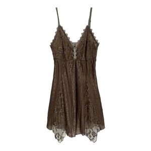 Vintage Y2K boho whimsical Pretty Angel mini slip dress Size L